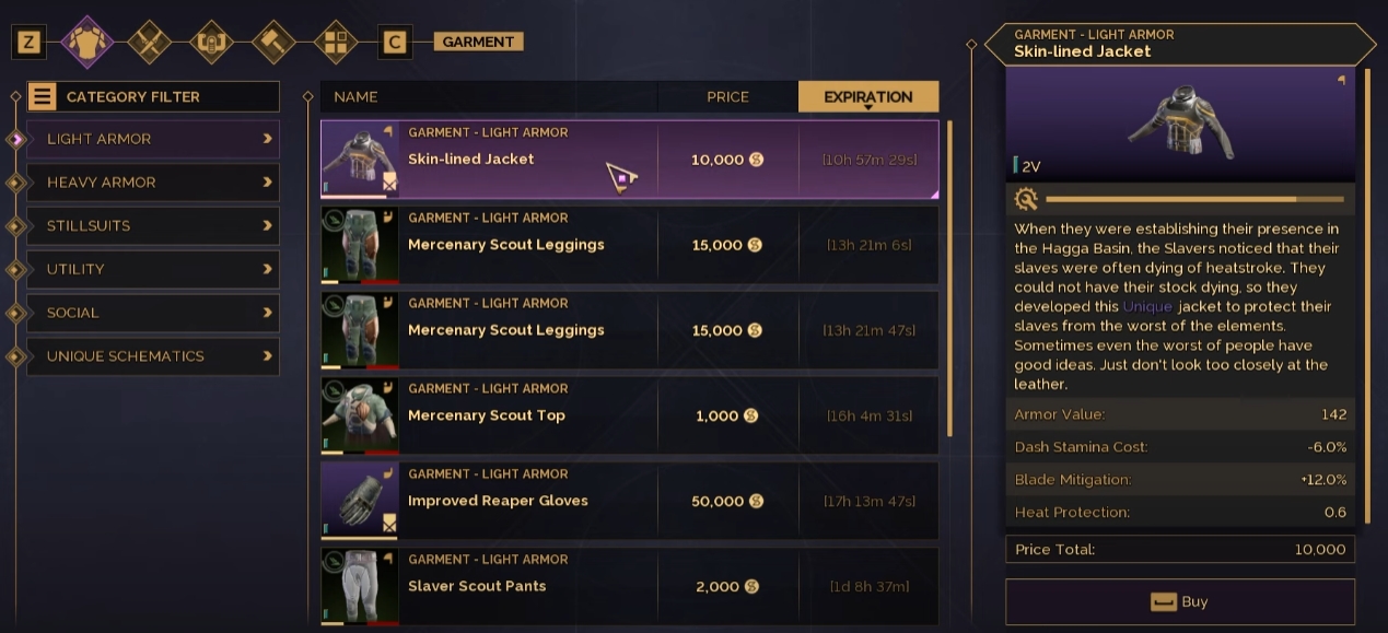 dune awakening exchange market